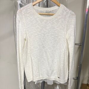 Abercrombie & Fitch Cream Long Sleeve Top